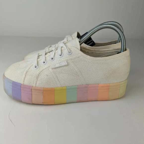 Superga 2790 Shaded Platform Pastel Sneakers - 7.5 - Picture 3 of 10